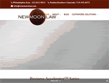 Tablet Screenshot of newmoonlaw.com